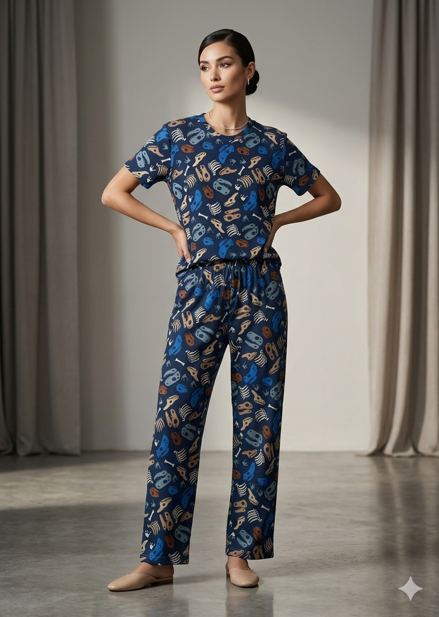 Navy blue stretchable co-ordset