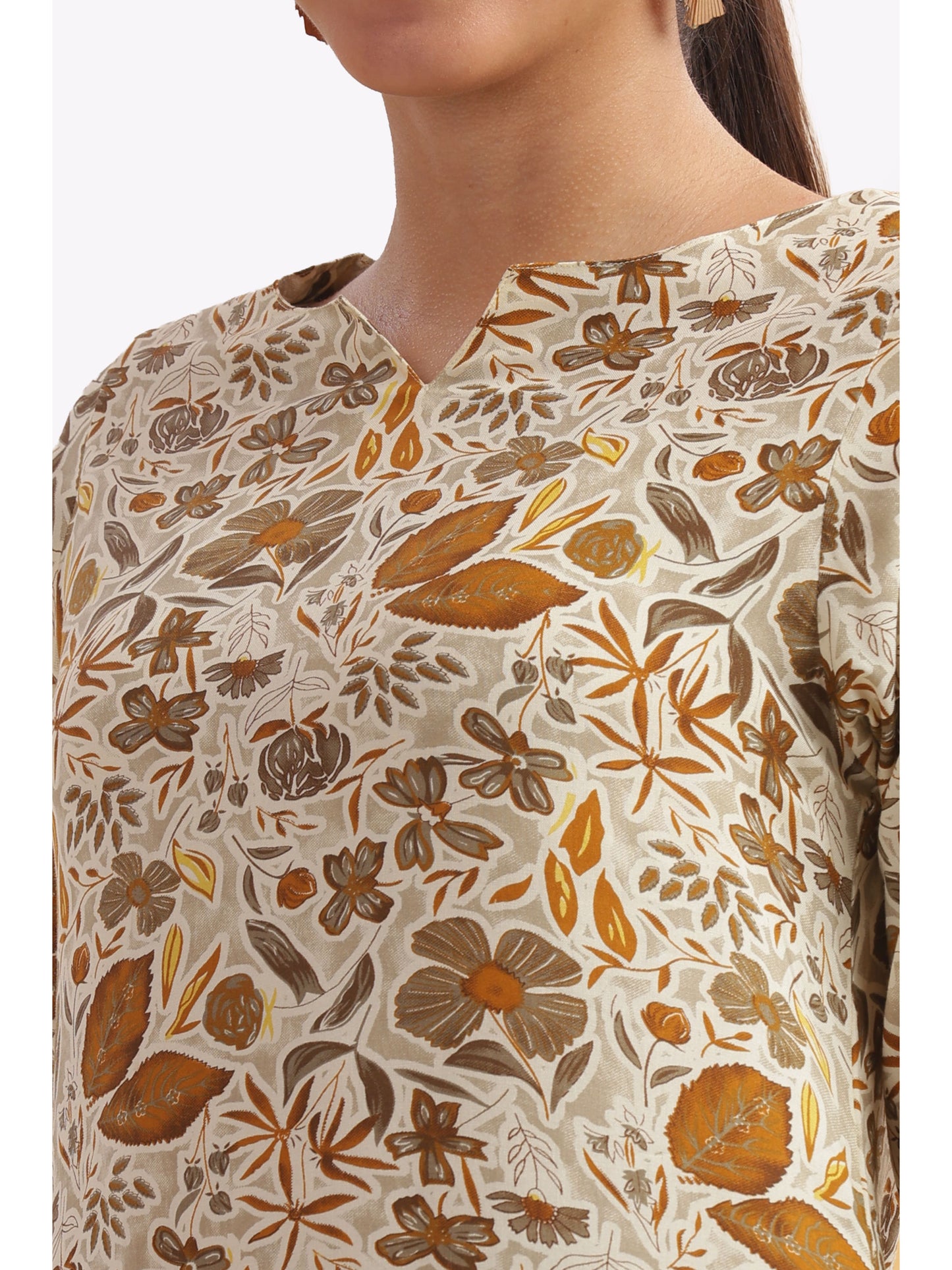 Bohemian apparel printed Punjabi co-ordset