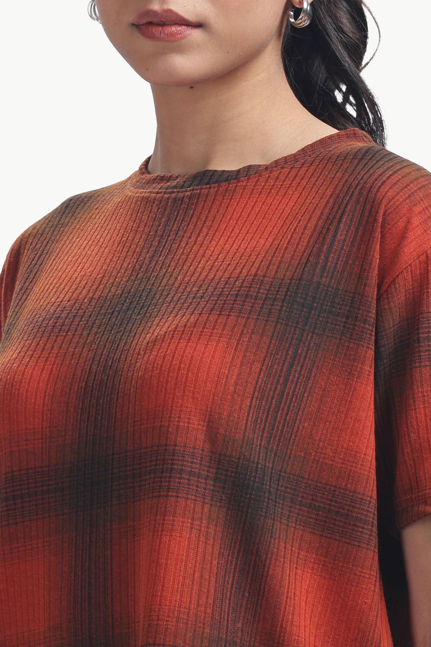 Scarlet Check print Co-ordset