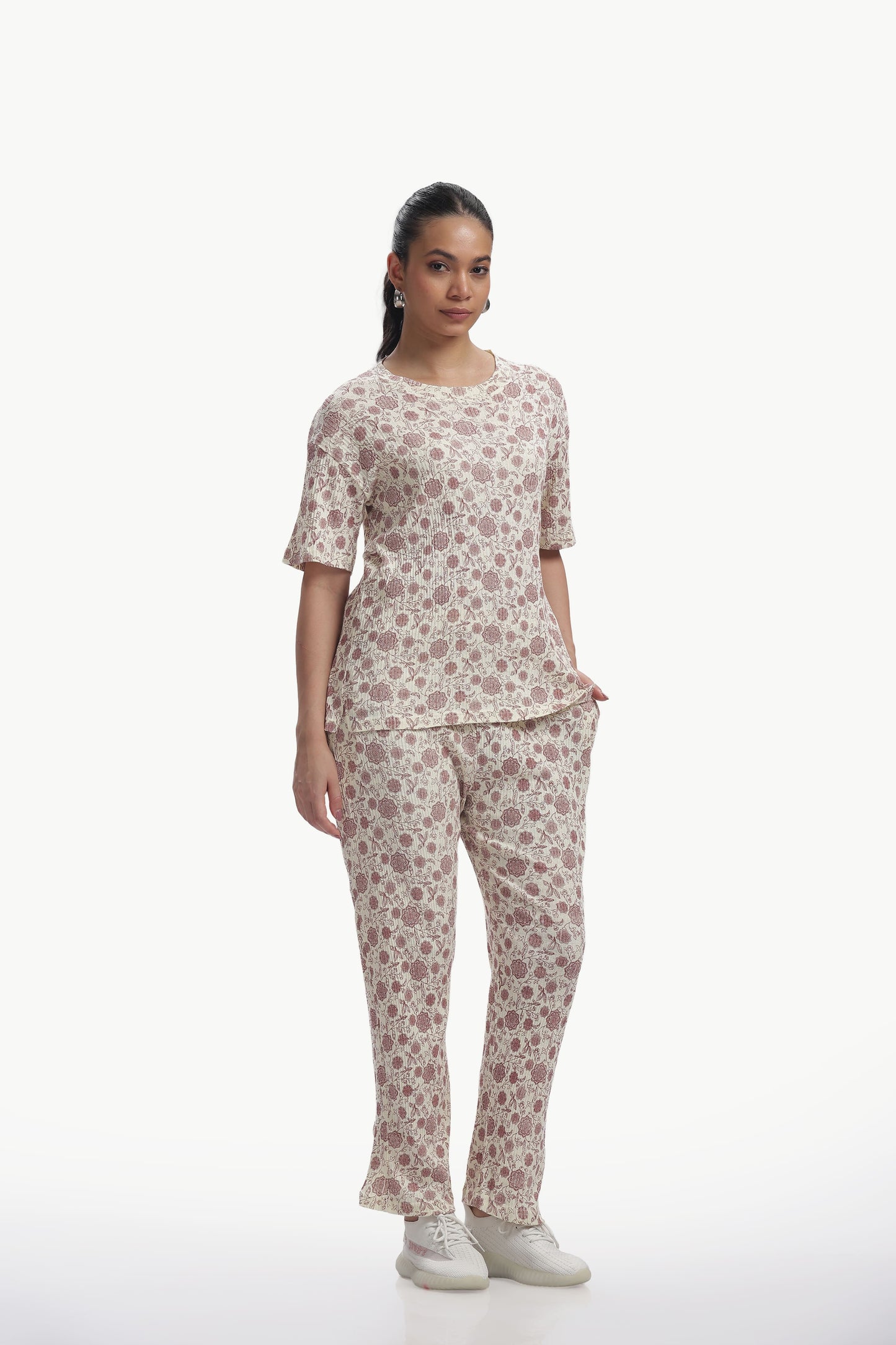 Dusty rose stretchable co-ordset