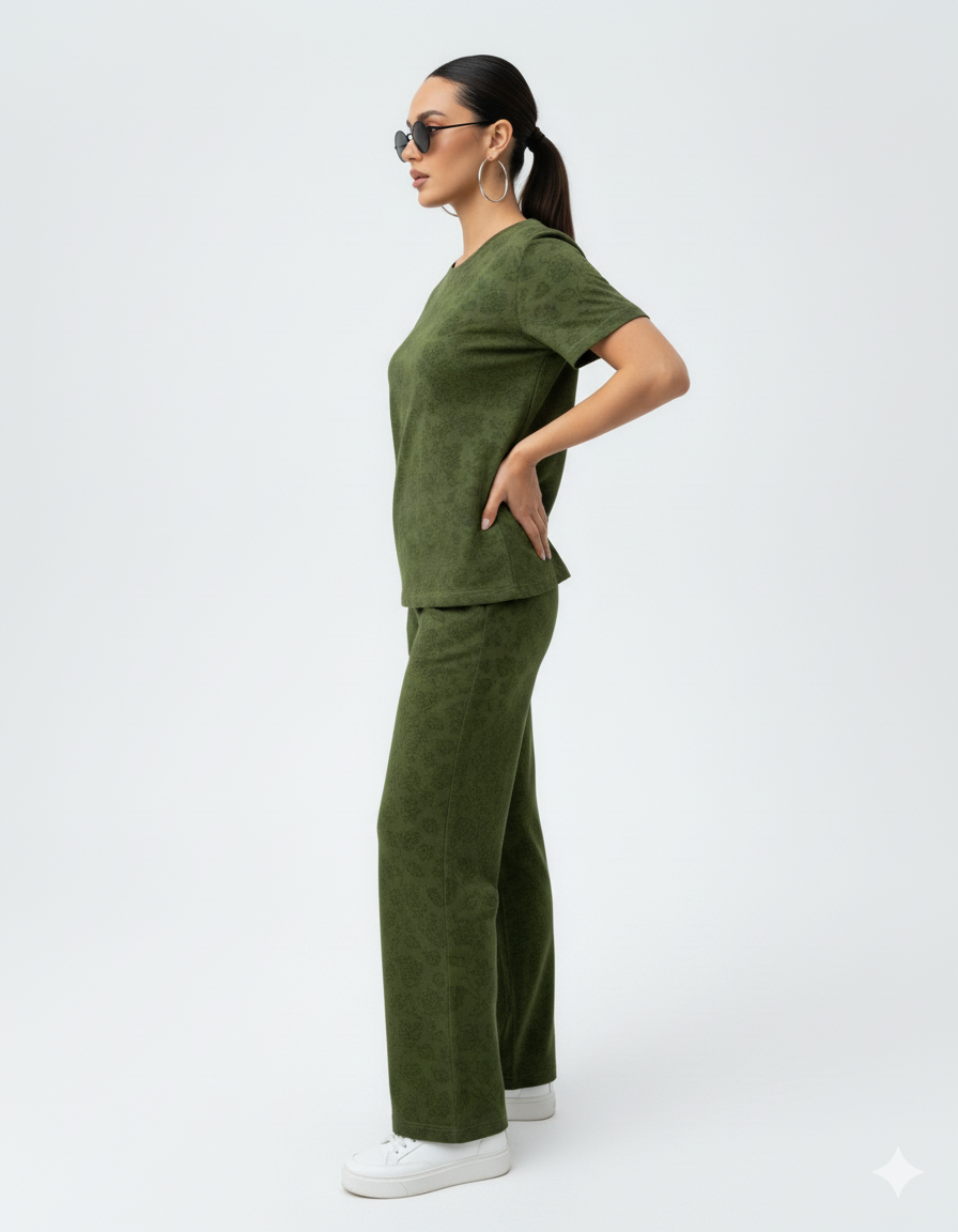 Green Floral Co-ordset