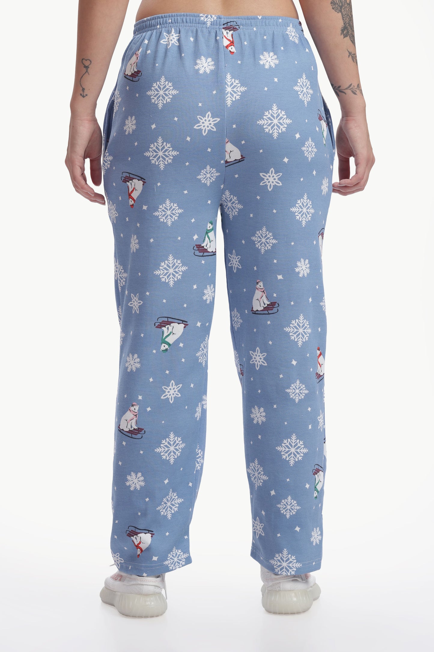 Cute winter print Stretchable co-ordset