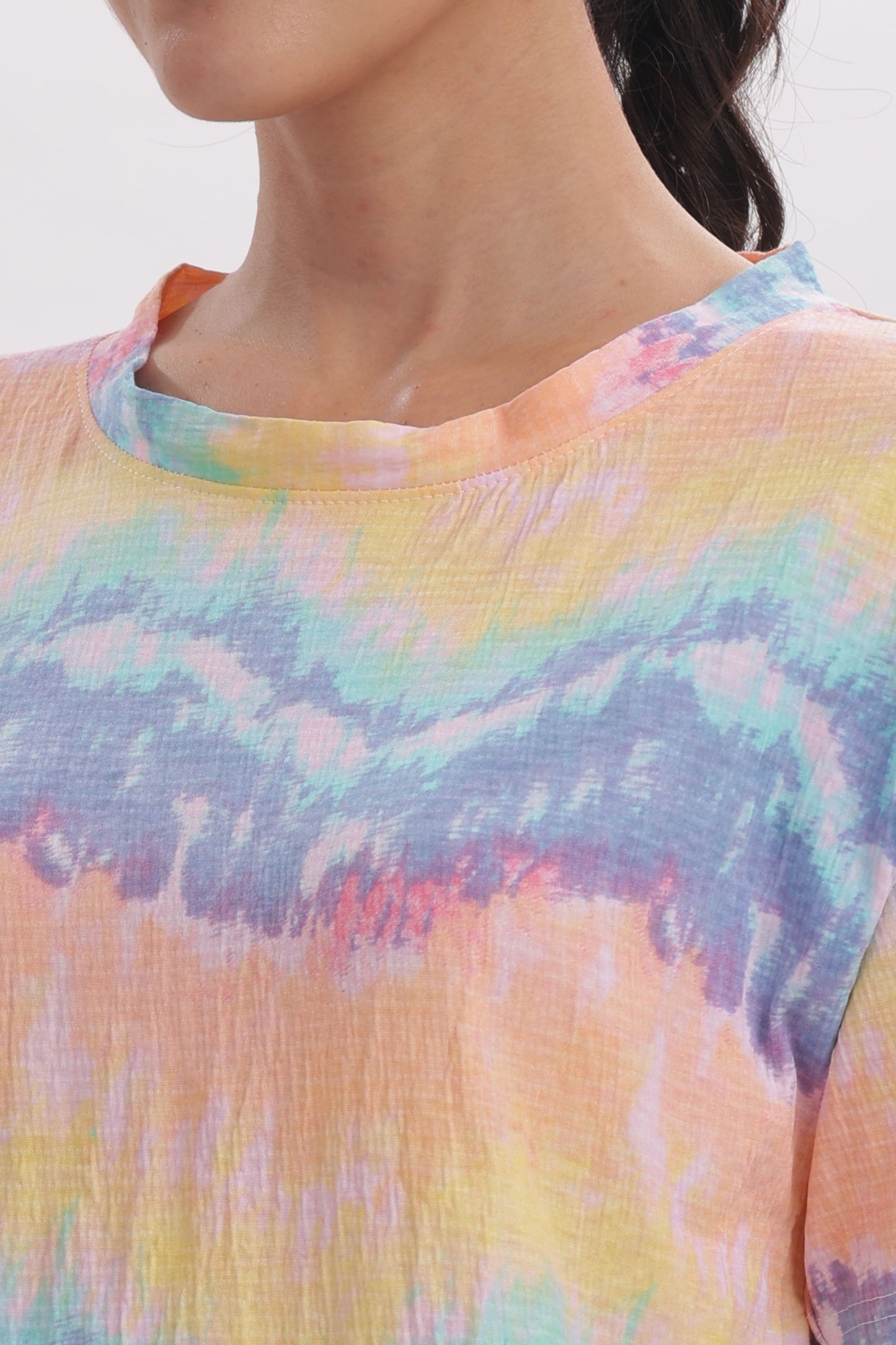 Sunset Ripple stretchable co-ordset