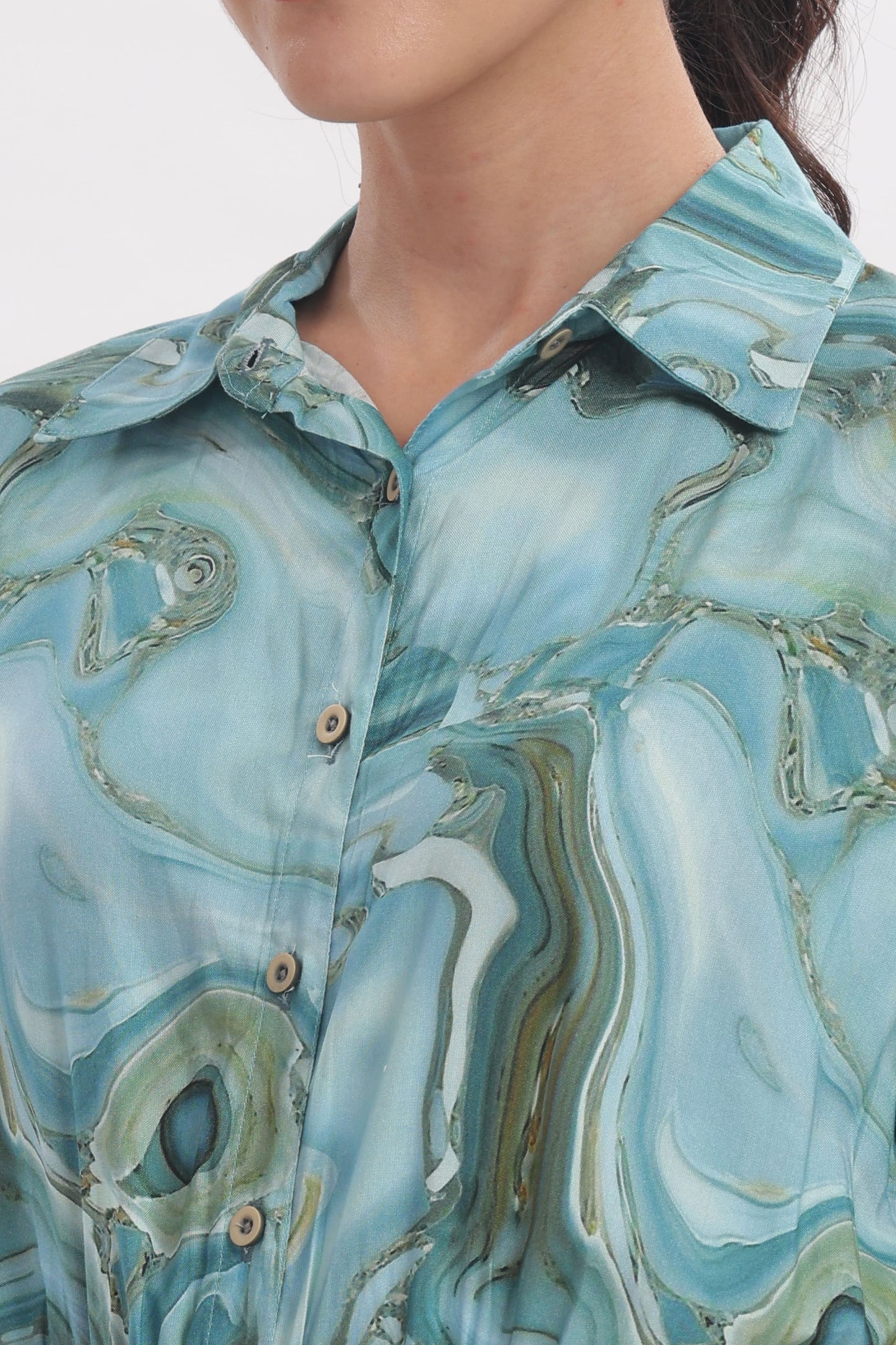 Marble print jumpsuit