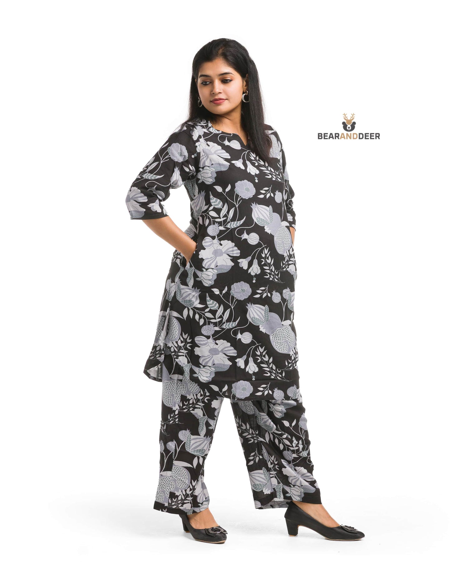 Ohio Floral & Botanical Design Punjabi Co-ordset