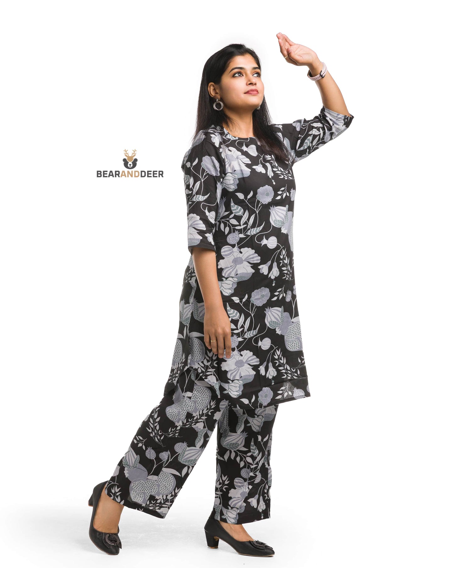 Ohio Floral & Botanical Design Punjabi Co-ordset