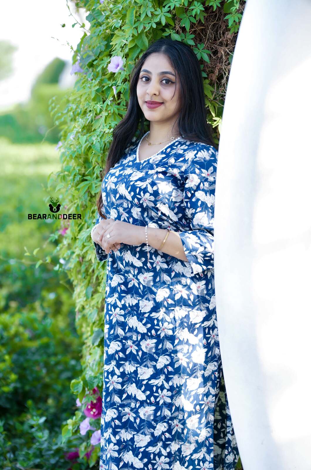 Rajastani Cotton Cornflower Pyjama set