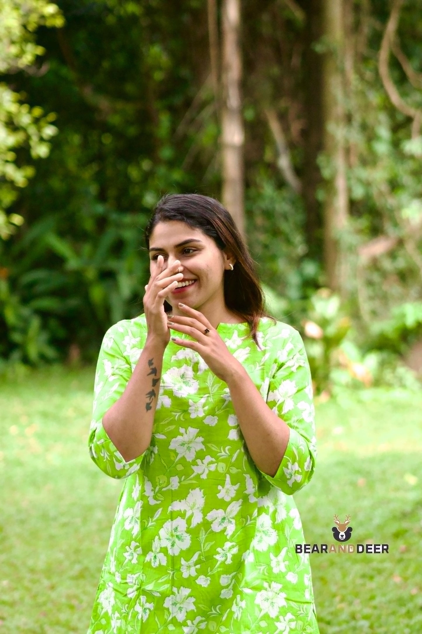 Lime Floral Ethnic Co-ordset