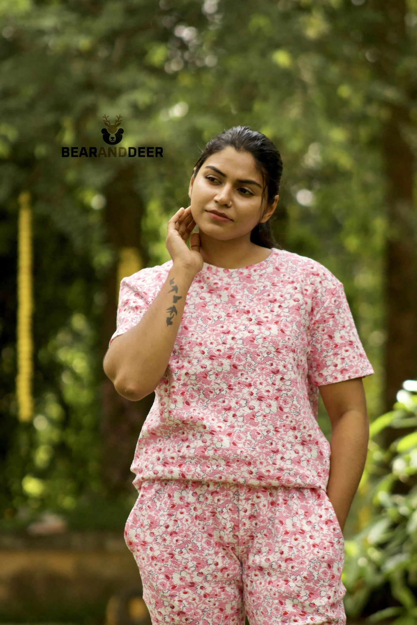 Blush Red Ditsy Floral Co-Ordset