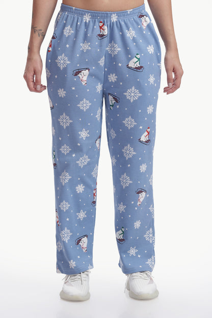 Cute winter print Stretchable co-ordset