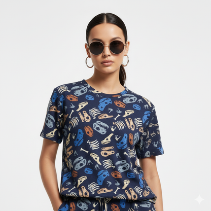Navy blue stretchable co-ordset