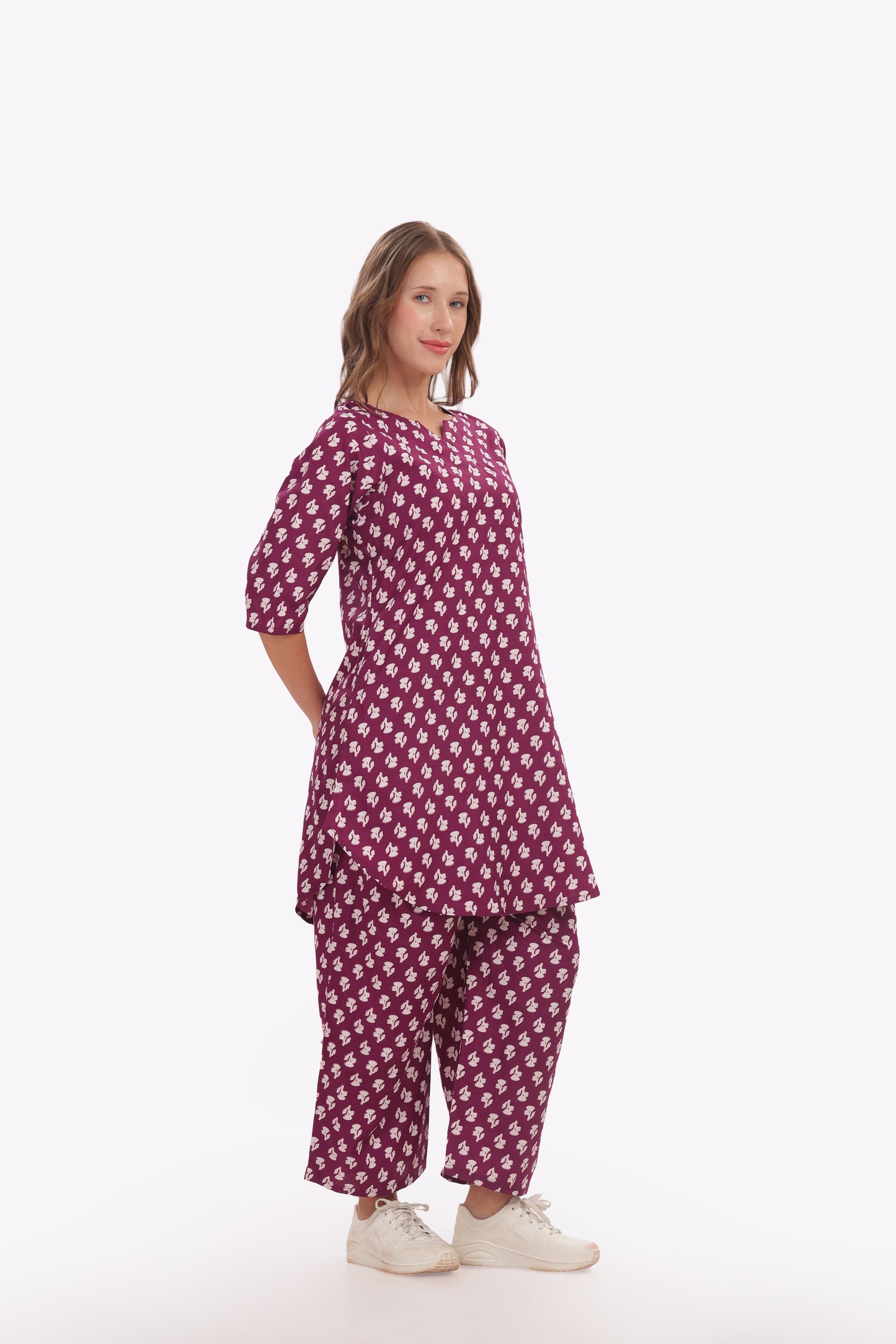 Mulberry Cotton punjabi co-ordset