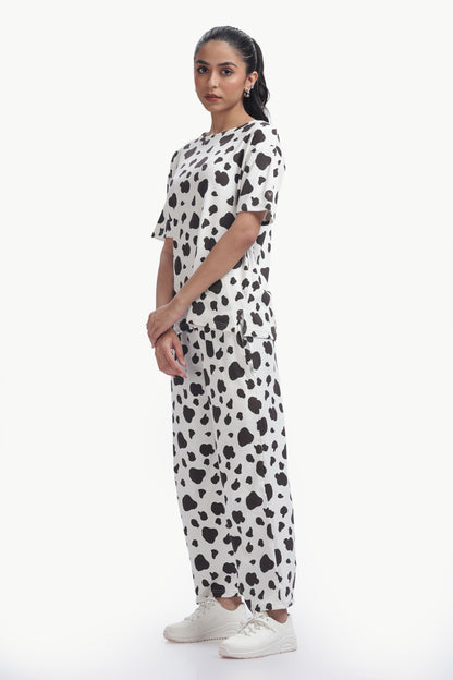 Cute pug Dalmatian print Co-ordset