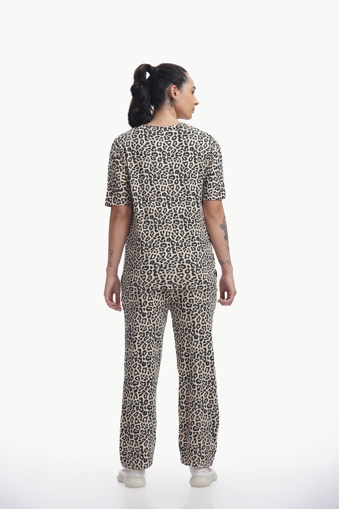 leopard print stretchable co-ordset