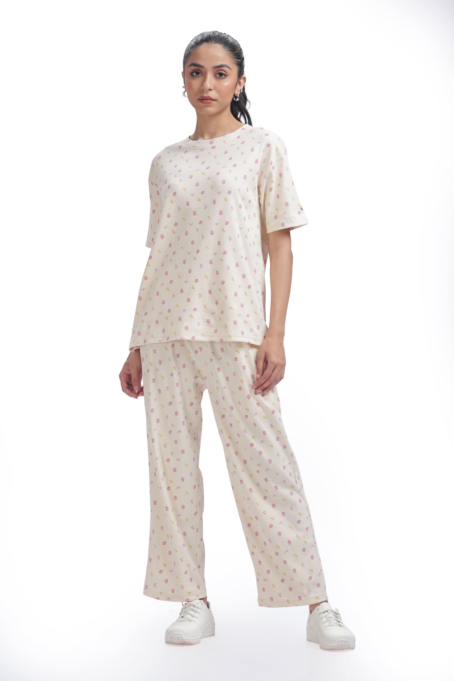 Pastel premium Floral Print Co-ordset