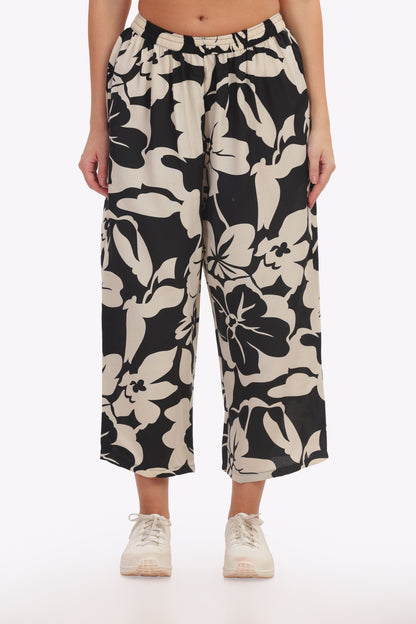 Black Floral punjabi Co-ordset