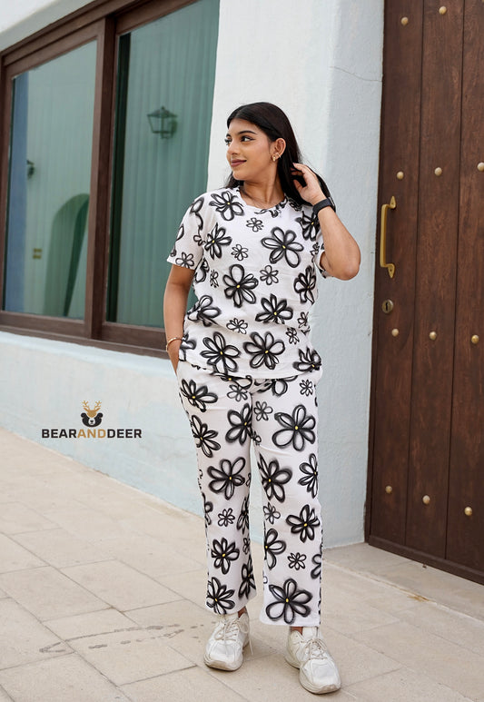 Snowy Bloom Co-Ord Set