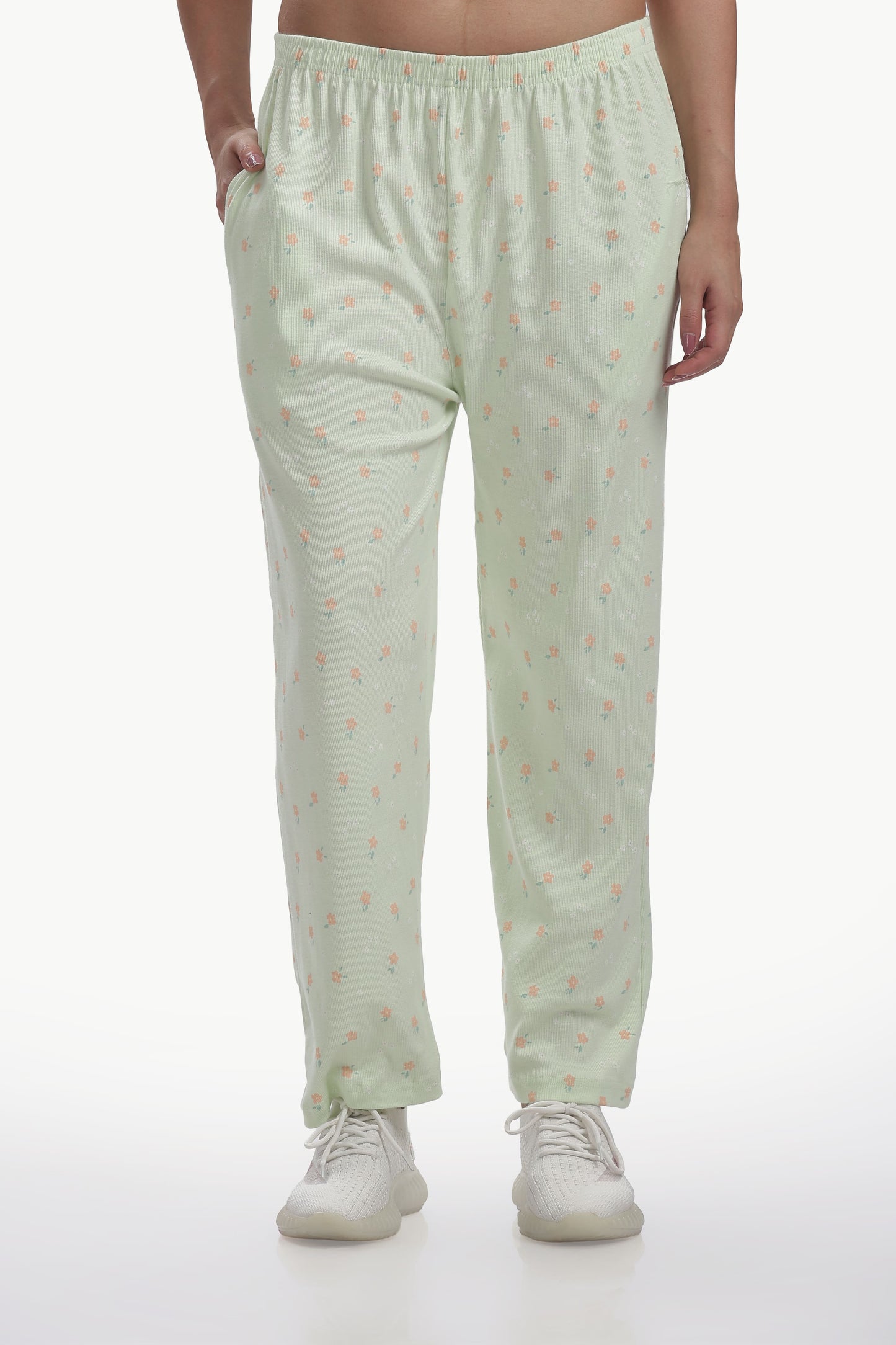 Mint Green Printed stretchable Co-ordset