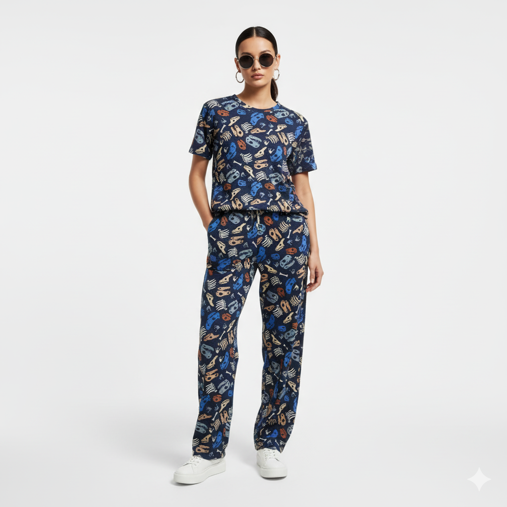 Navy blue stretchable co-ordset