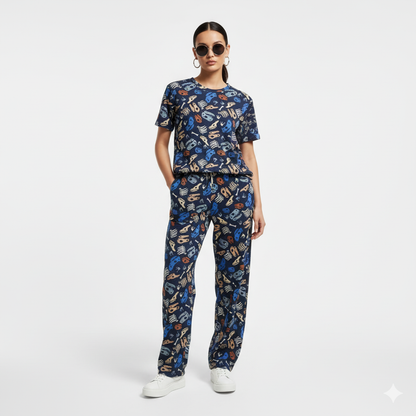 Navy blue stretchable co-ordset