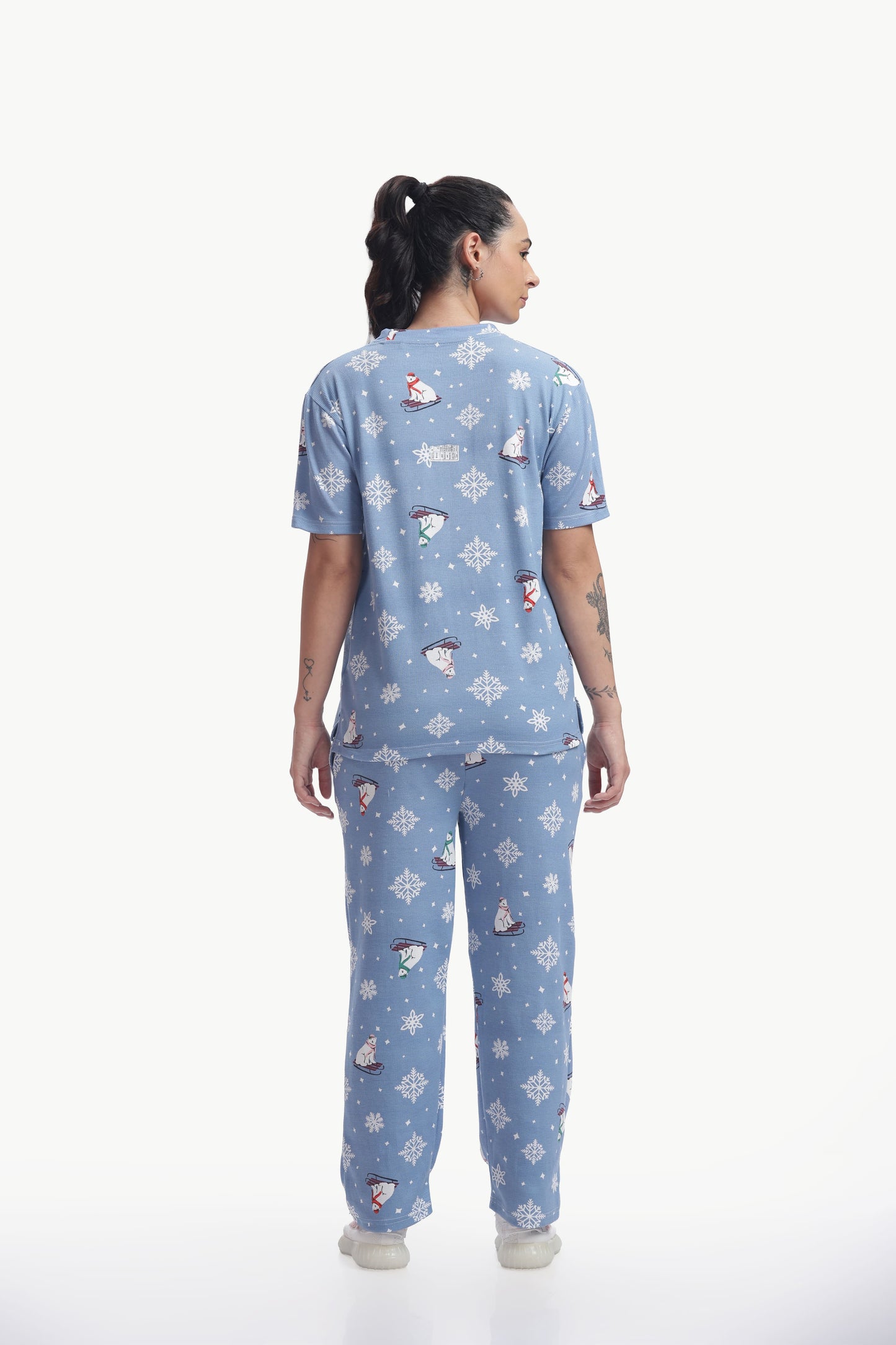Cute winter print Stretchable co-ordset