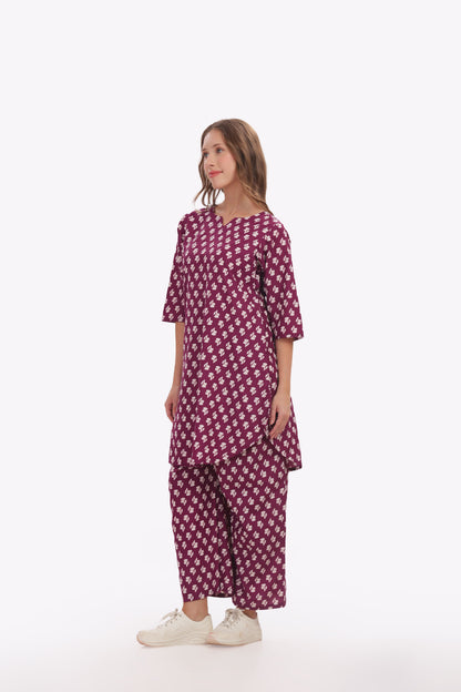 Mulberry Cotton punjabi co-ordset