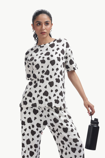 Cute pug Dalmatian print Co-ordset