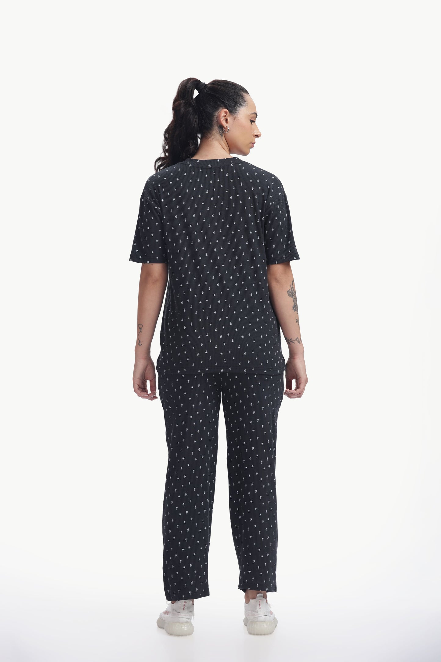 geometric print stretchable co-ordset