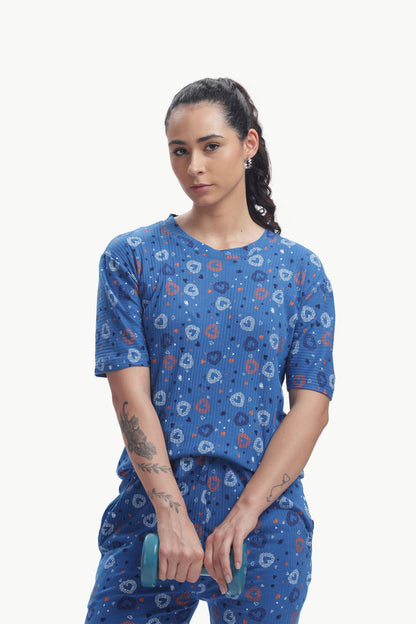Indigo Isle stretchable co-ordset