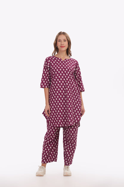 Mulberry Cotton punjabi co-ordset