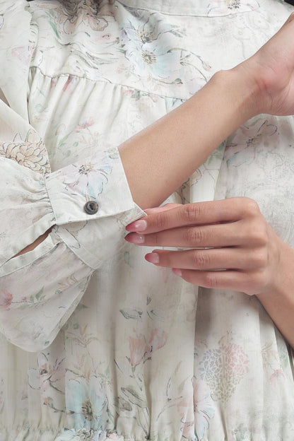 pastel floral Frock