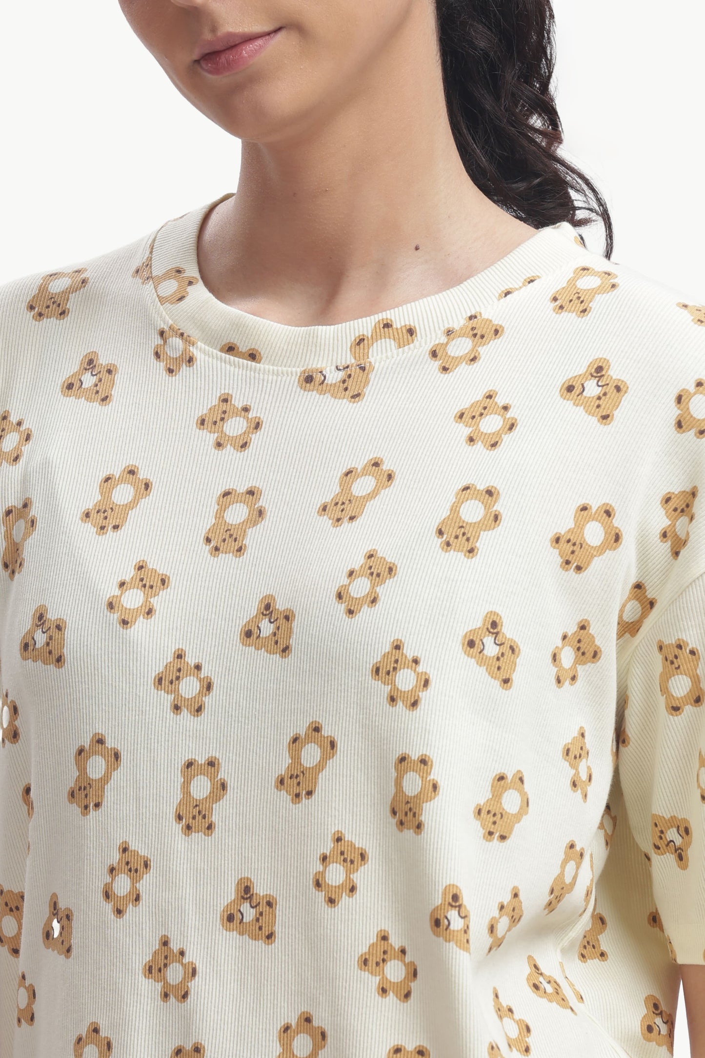 cartoon print stretchable co-ordset