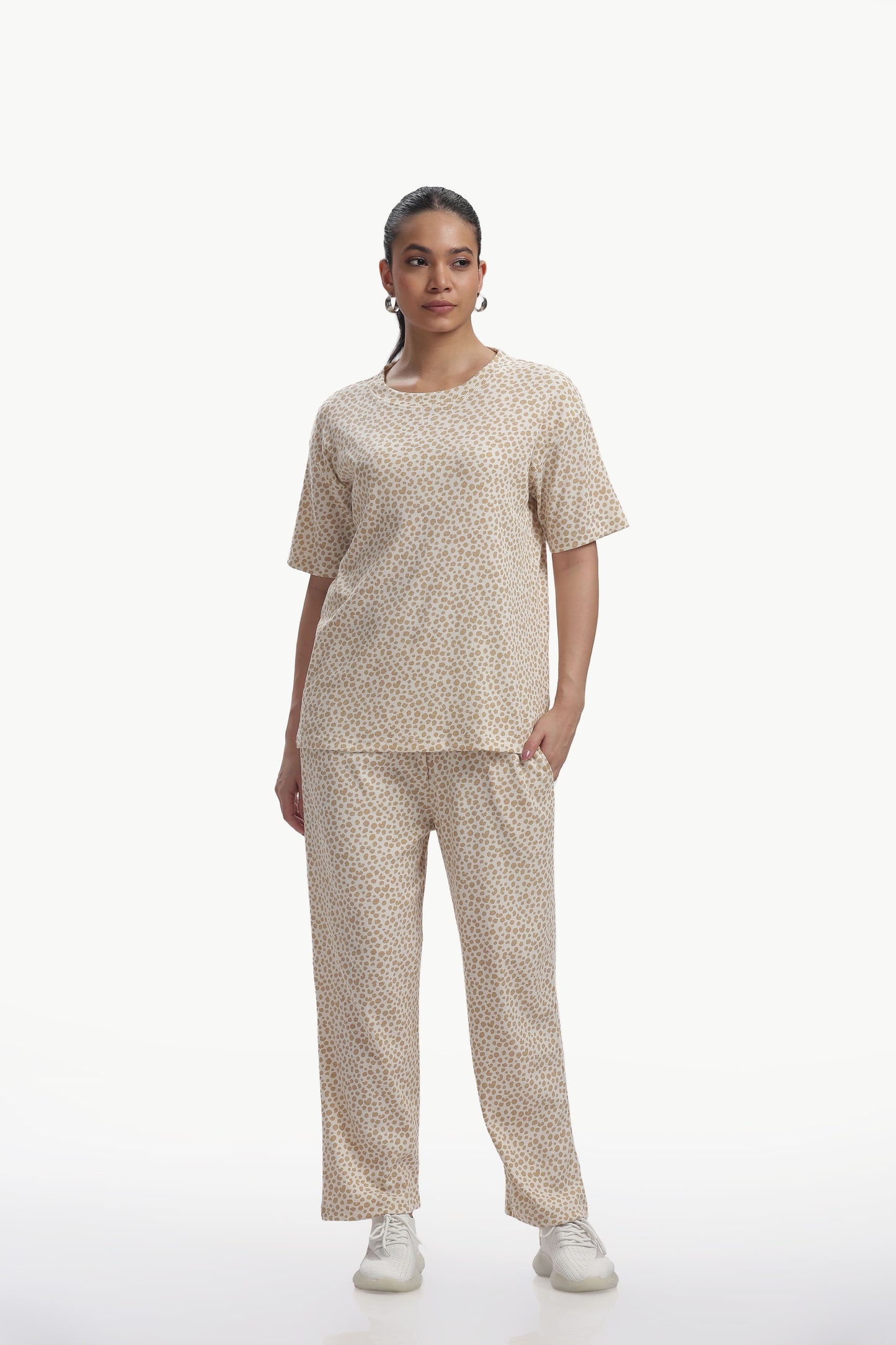 Greyish Brown stretchable co-ordset