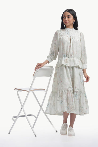 pastel floral Frock