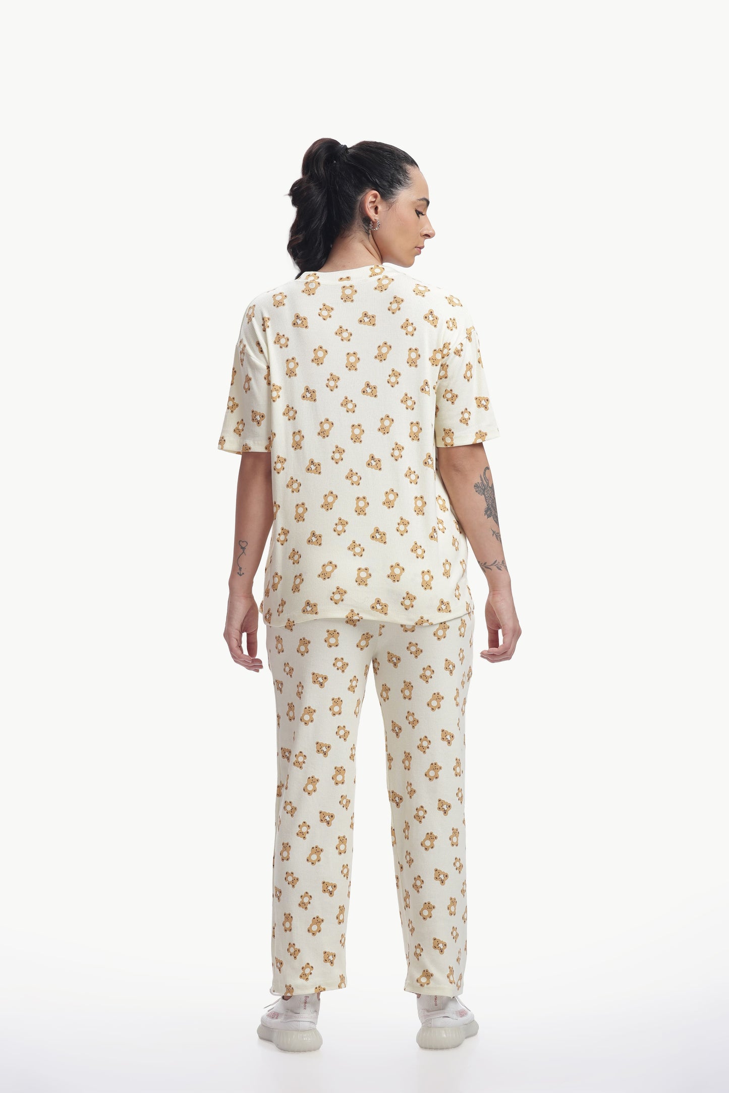 cartoon print stretchable co-ordset
