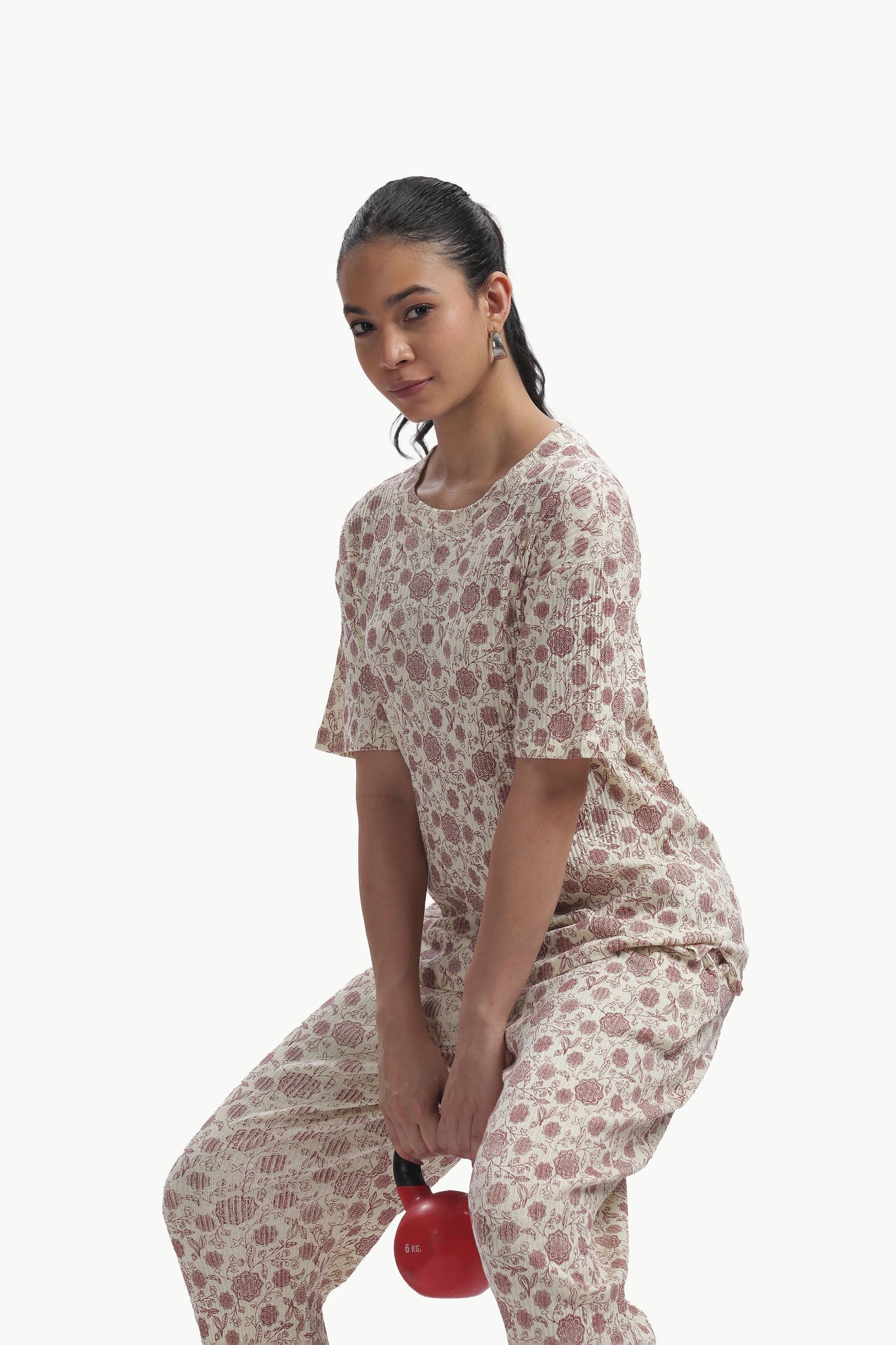 Dusty rose stretchable co-ordset