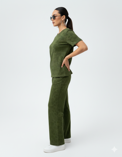 Green Floral Co-ordset