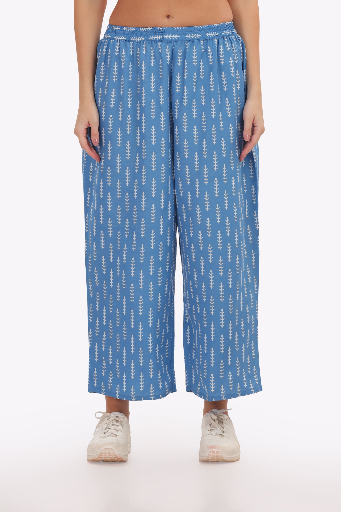 Blue Ikat Printed punjabi Co-ord Set