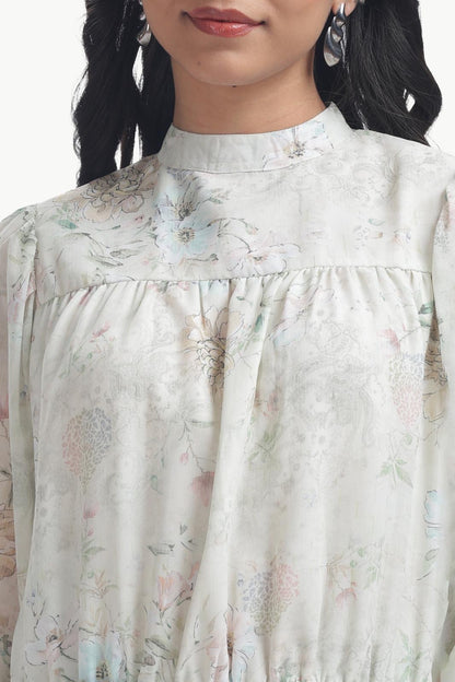 pastel floral Frock