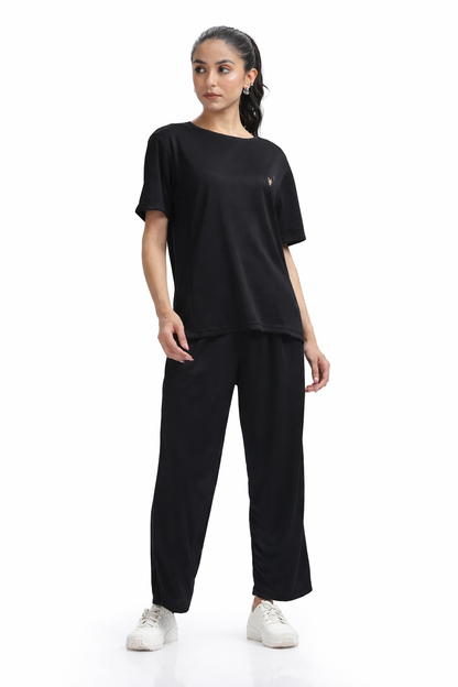 GYM breathable imported fabric cod set Black