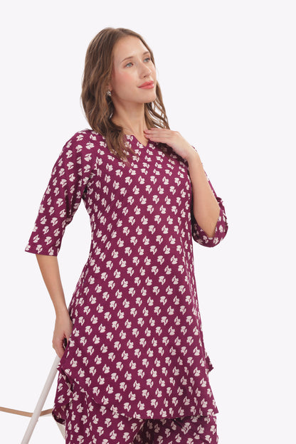 Mulberry Cotton punjabi co-ordset