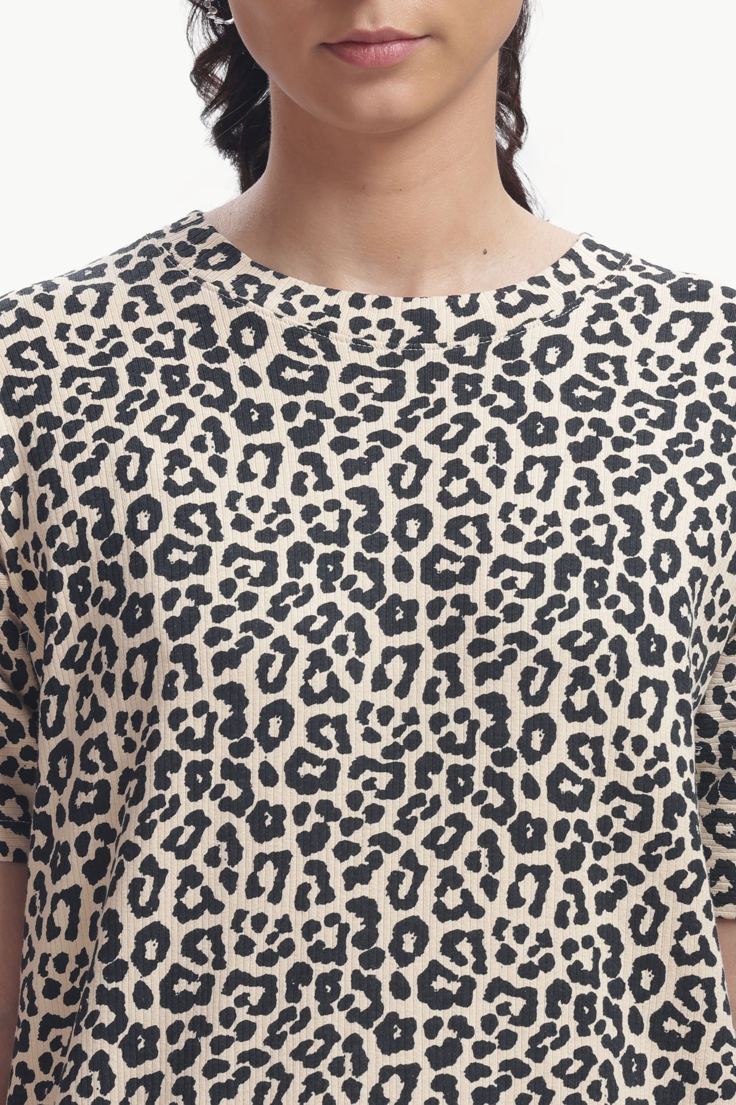 leopard print stretchable co-ordset