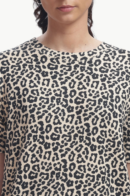 leopard print stretchable co-ordset