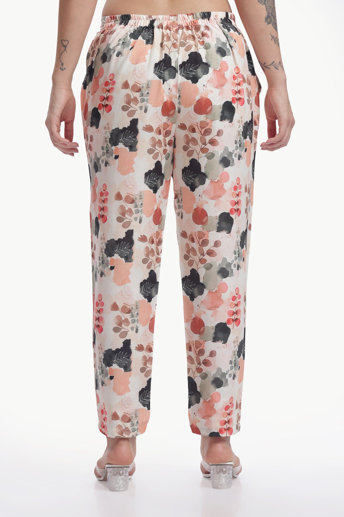 Peach Orchard Straight Kurta and Pant Set