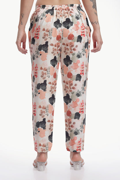 Peach Orchard Straight Kurta and Pant Set