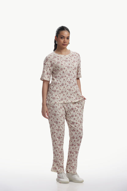 Dusty rose stretchable co-ordset