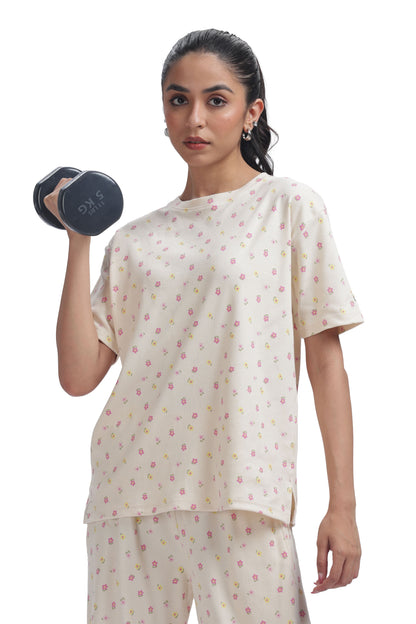 Pastel premium Floral Print Co-ordset