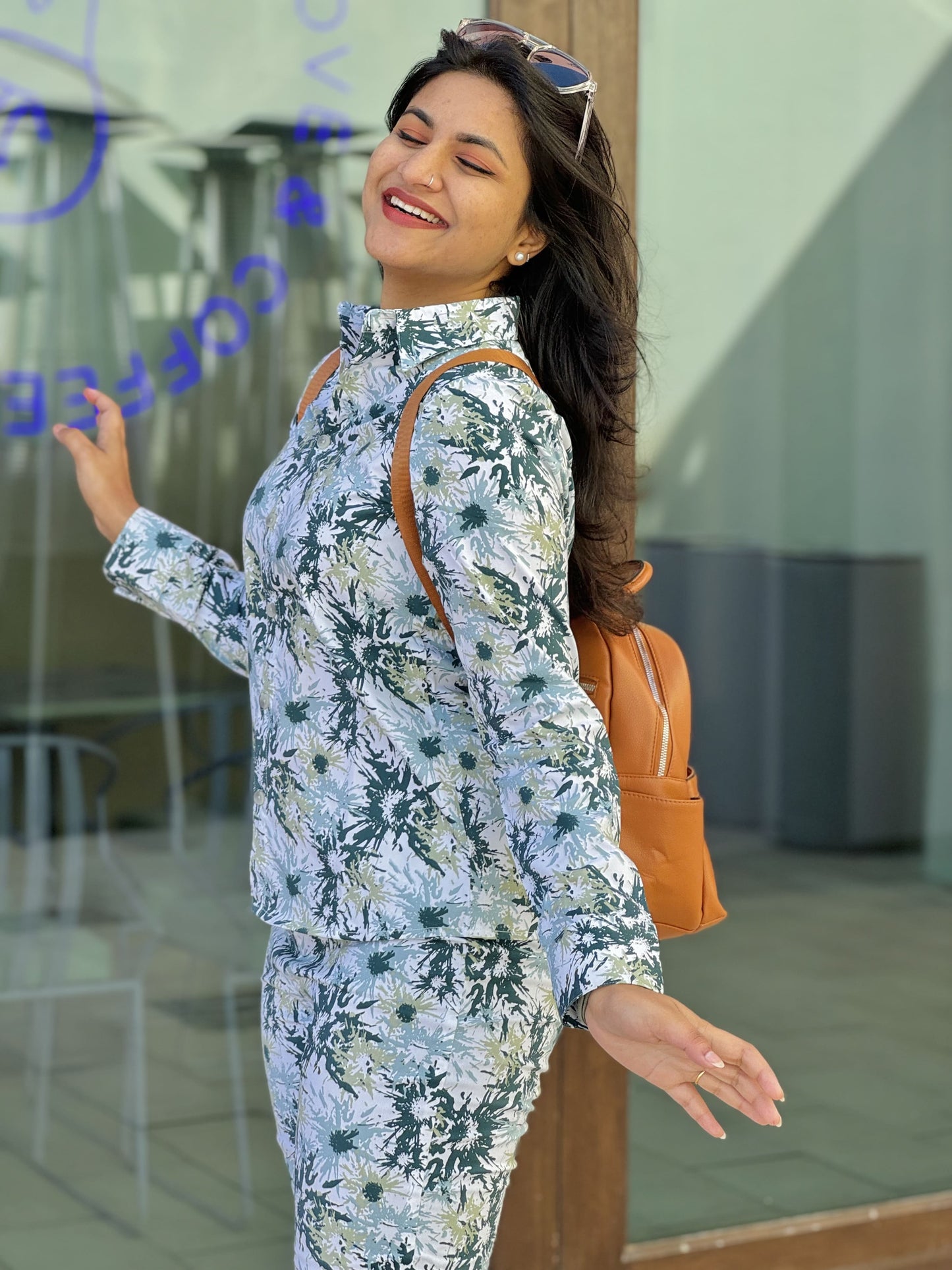 Full open shirt type full sleeve Co-Ord Set