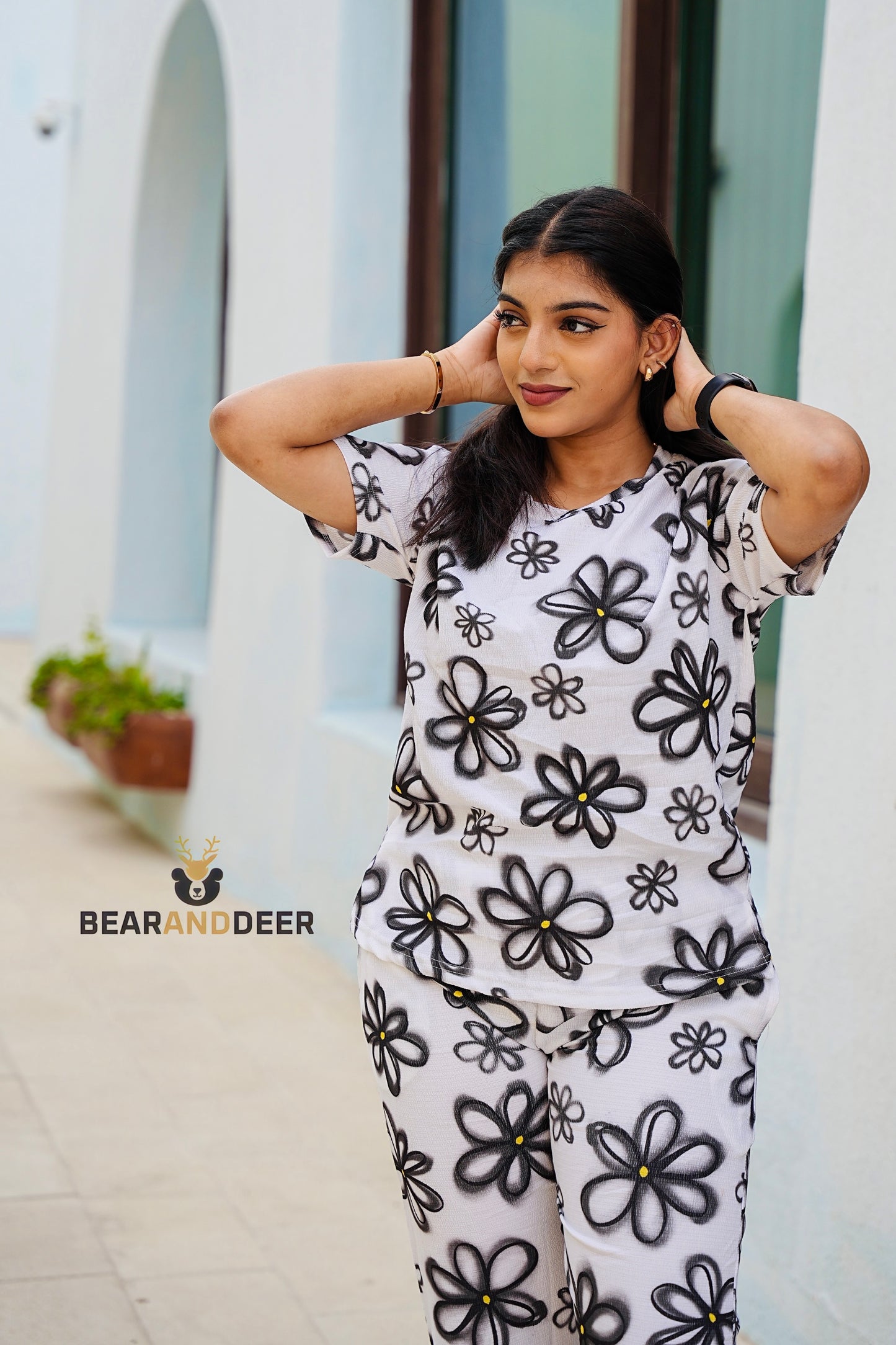 Snowy Bloom Co-Ord Set