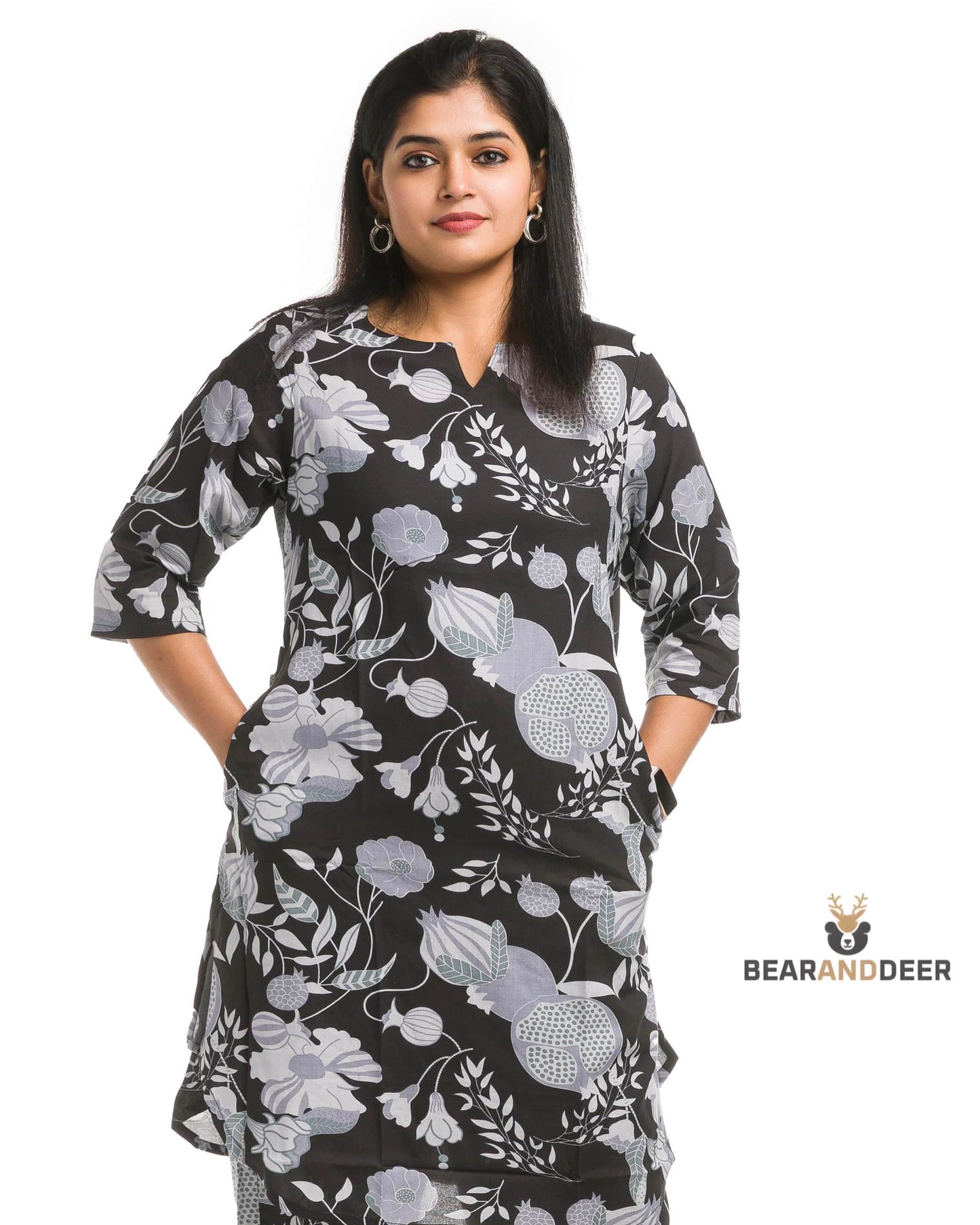 Ohio Floral & Botanical Design Punjabi Co-ordset